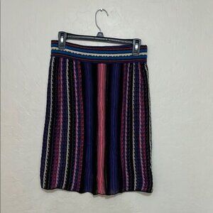 Missoni Striped Multicolor Design Pull-On Women's Skirt Feminine Luxury